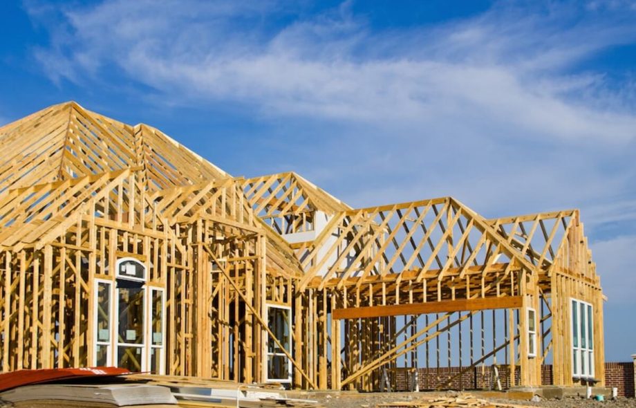 New home construction framing