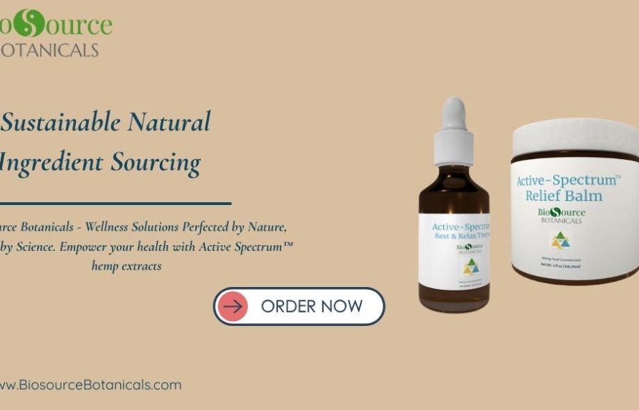 sustainable natural ingredient sourcing