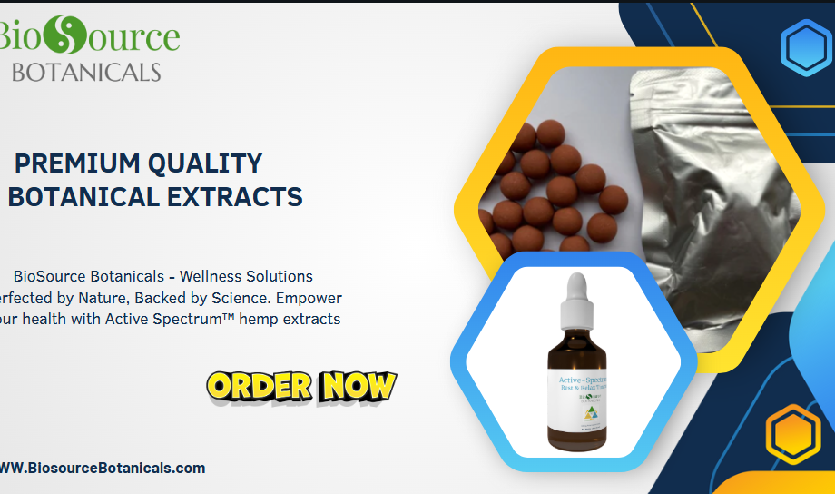 Premium quality botanical extracts