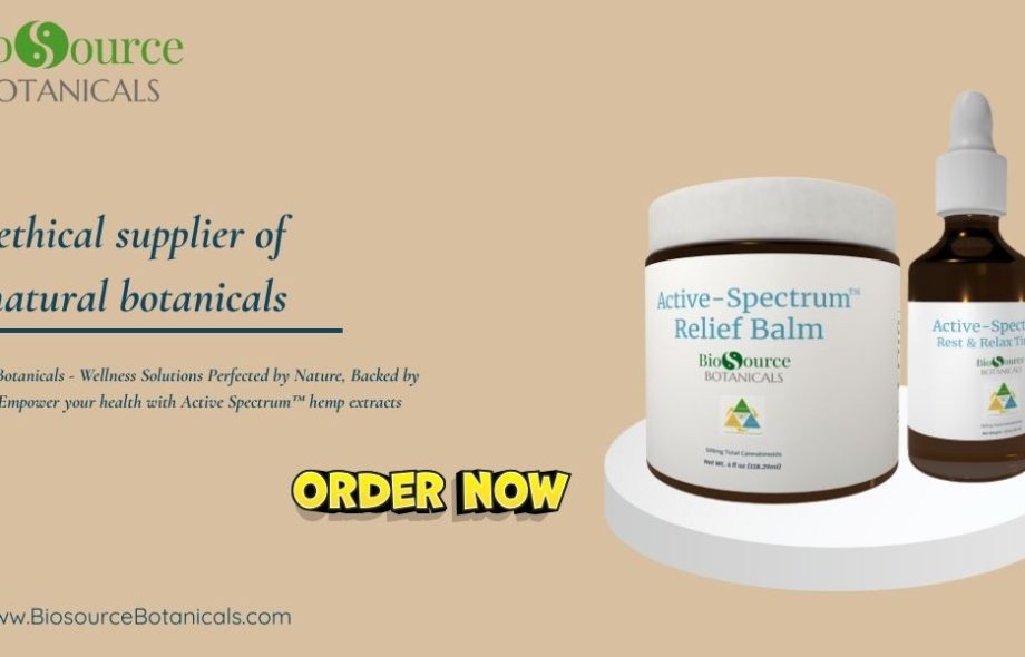 ethical supplier of natural botanicals