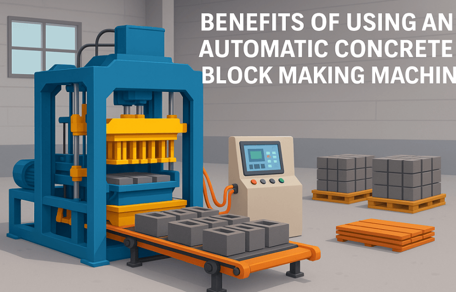 automatic concrete block making machine