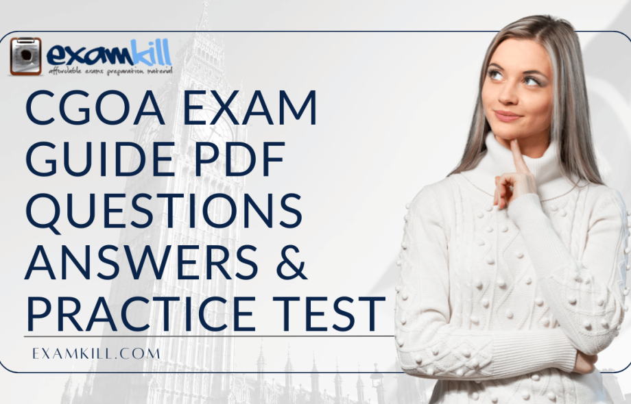 CGOA Exam Preparation – PDF Questions, Answers & Practice Test by ExamKill